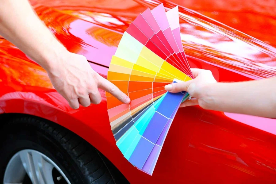 Calculating car paint amount - paint color