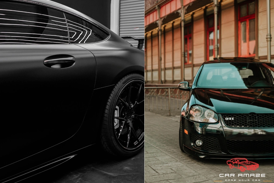 Matte black vs glossy car wrap