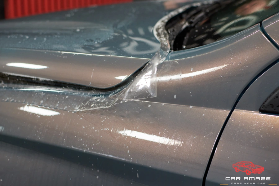 Cracks or bubbles on car wrap that affects lifespan