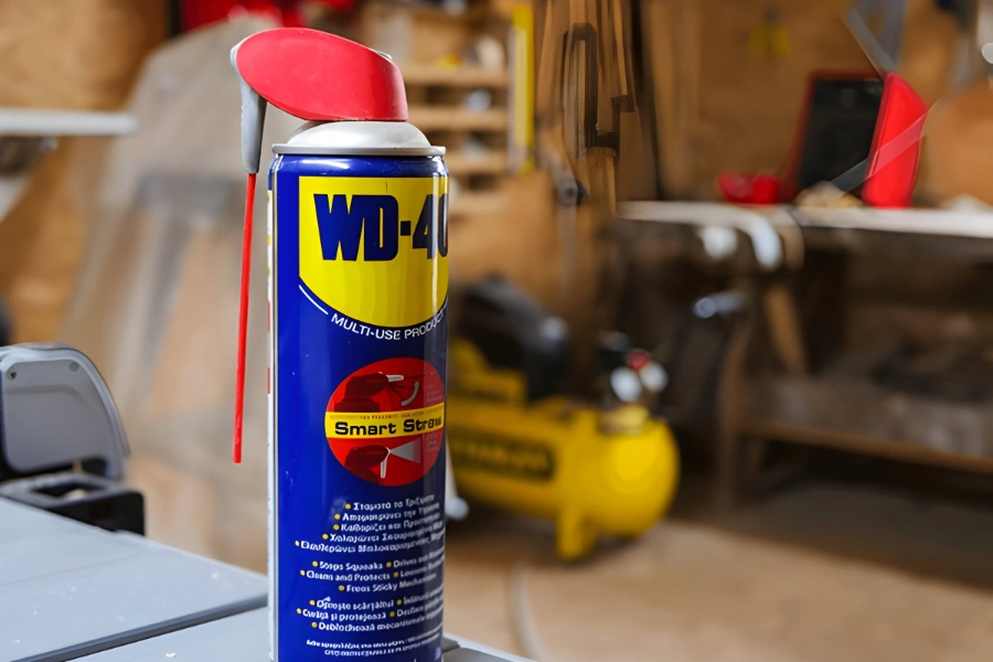 Use WD-40 to remove paint from car