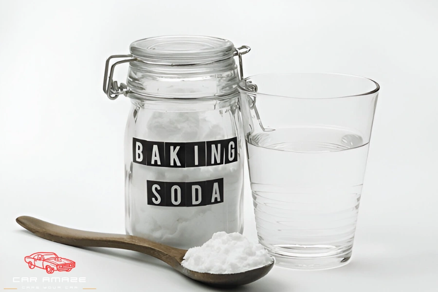 Baking soda and water paste to remove spots