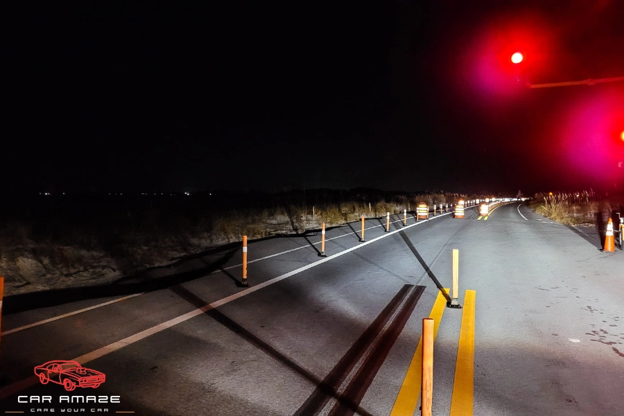 Dangerous roads for driving at night