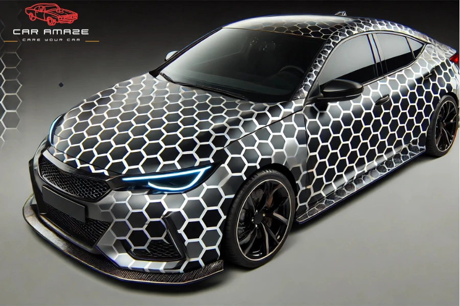 Hexagons wrap image