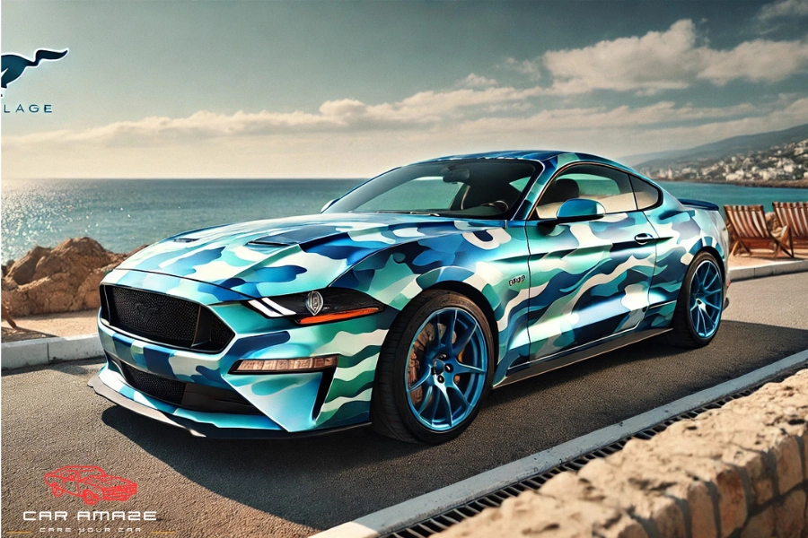 Blue Ocean Camouflage Wrap Design
