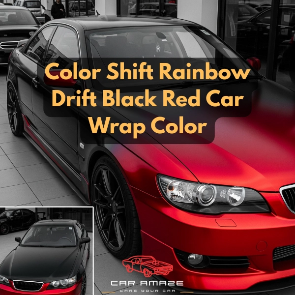 Color shift rainbow drift black red