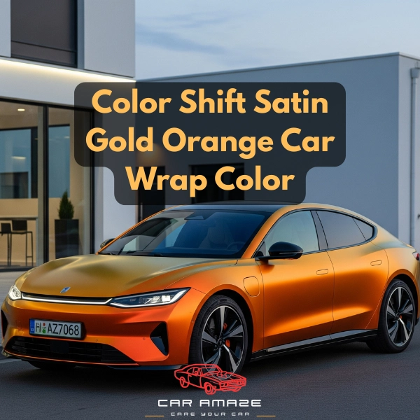 Color shift satin gold orange