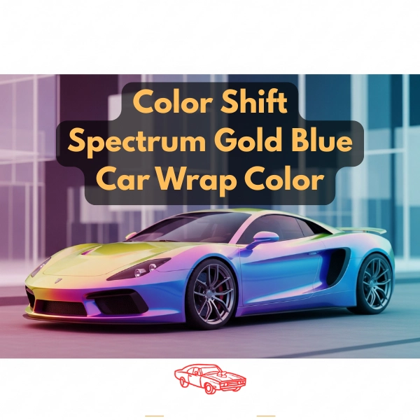 Color shift spectrum gold blue