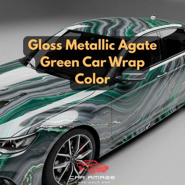 Gloss metallic agate green color for car wrap