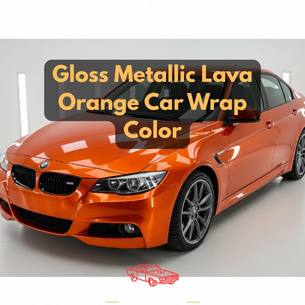Gloss metallic lava orange