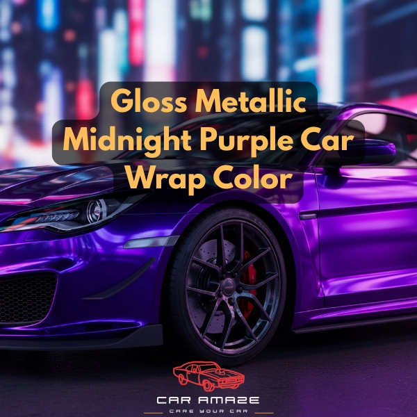 Gloss metallic midnight purple best car wrap colors