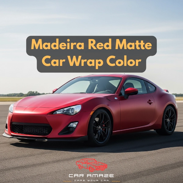 Madeira red matte wrap