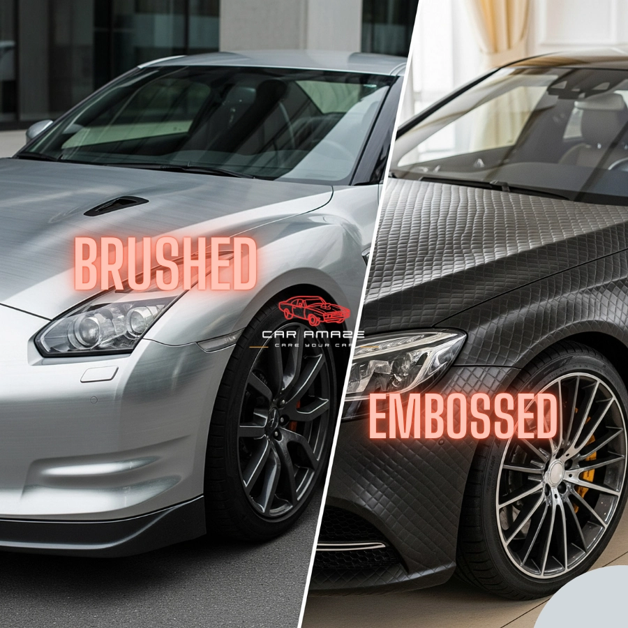 Brushed and Embossed Wrap Types