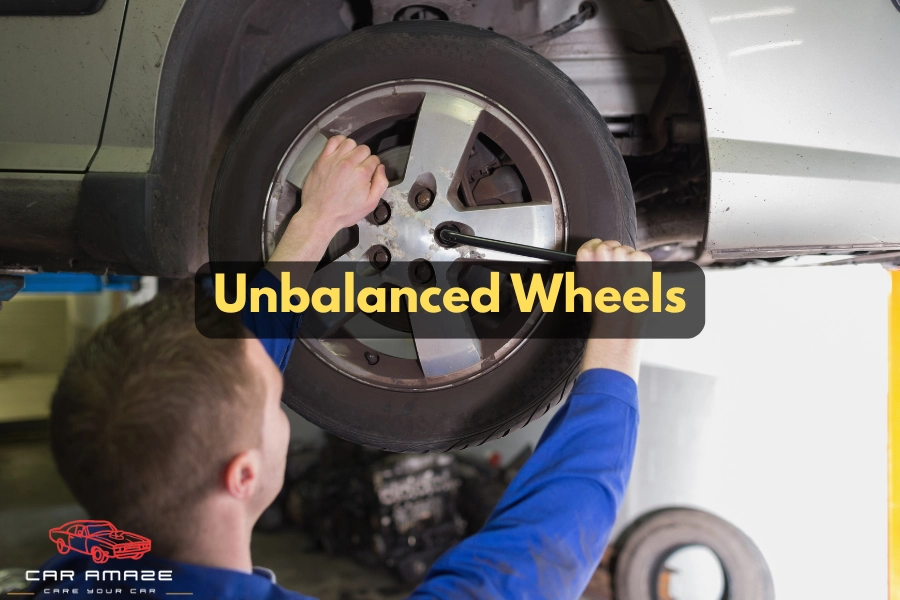 Car shaking while driving due to unbalanced wheels