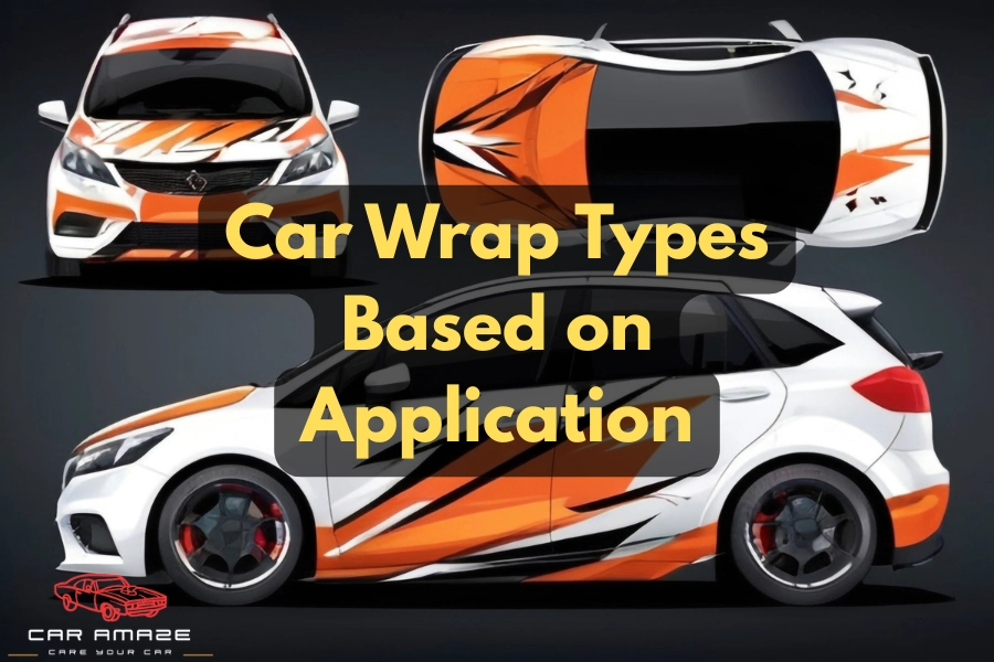 Differentiating car wrap types based on application, like partial or full wrap