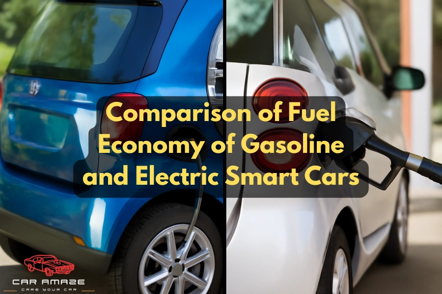 Comparison of fuel economy of gasoline and electric smart cars