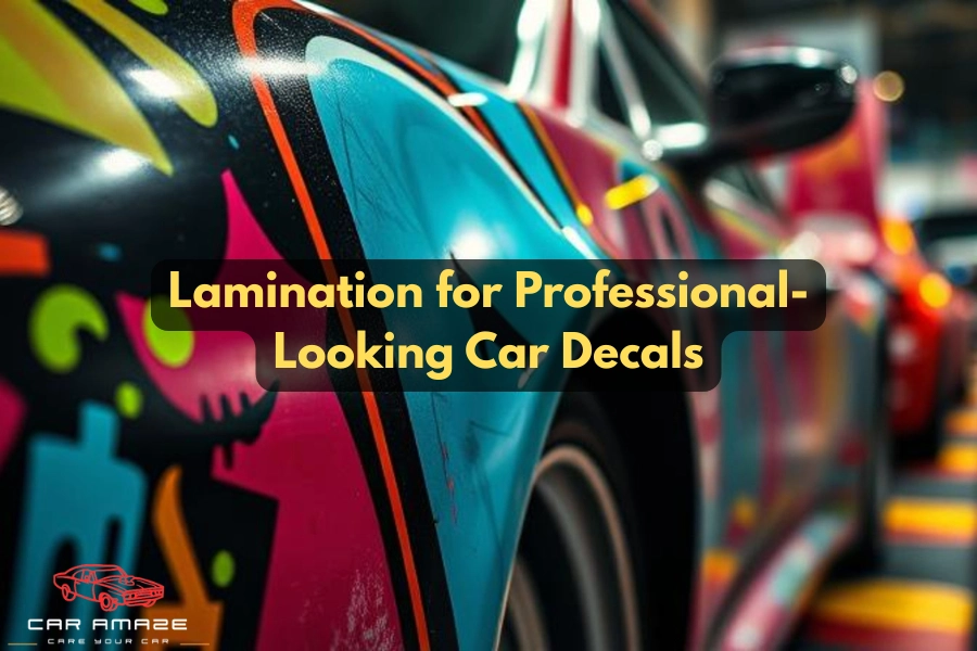 Laminate car decals for a professional finish