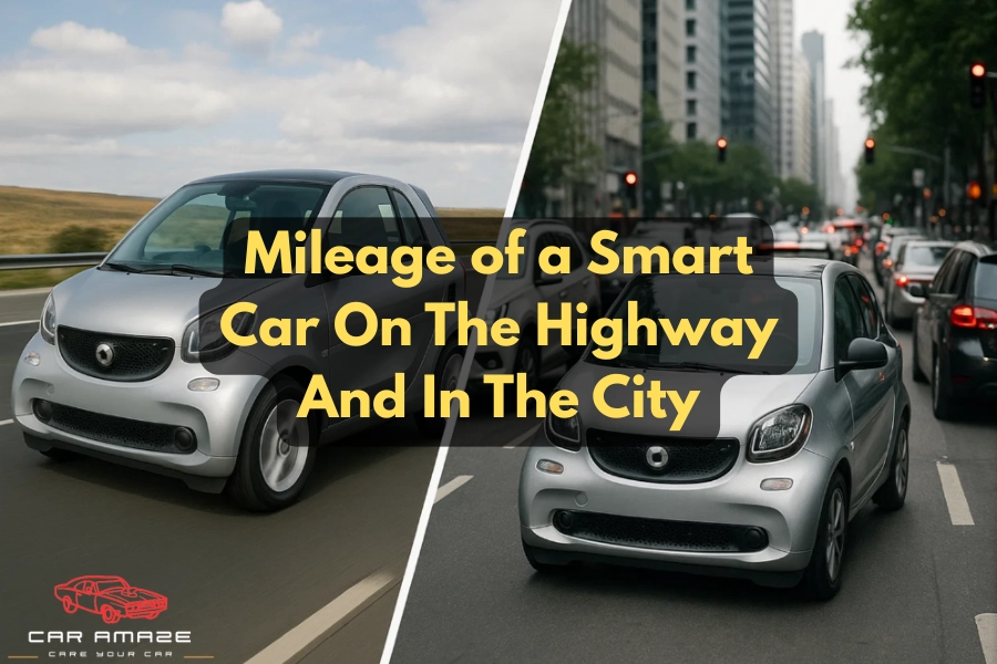 The mileage of a Smart Car on the highway and in the city