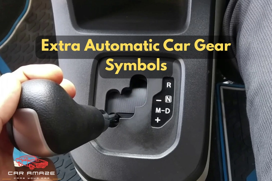 Overview of extra automatic car gear symbols