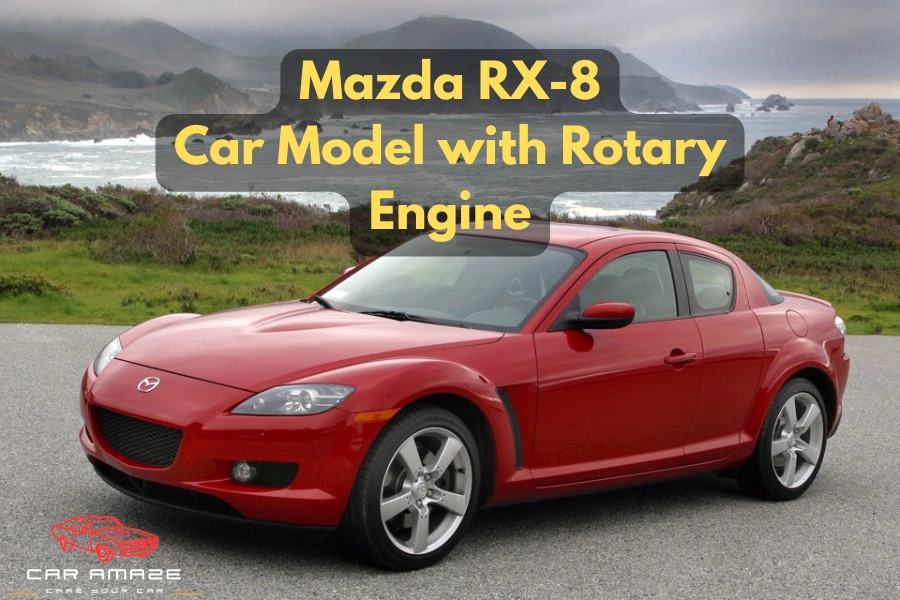 Mazda RX-8 car with rotary engine