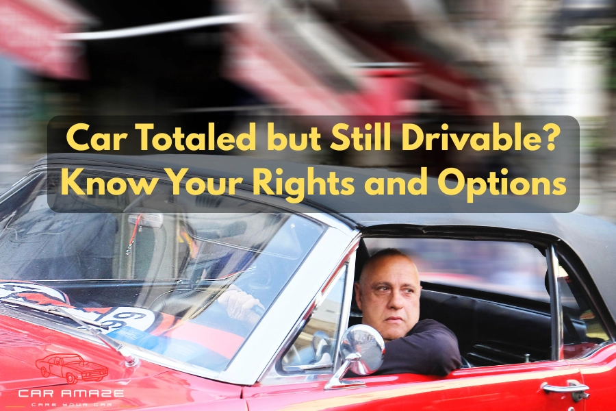 Your rights and options if car totaled but still drivable