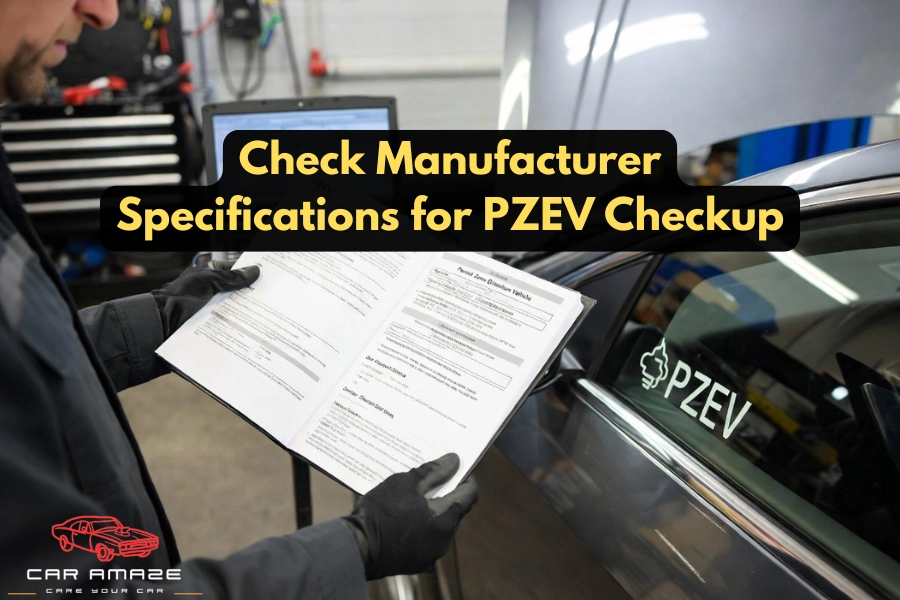check manufacturer specifications for PZEV car model specs online showing emissions standard and compliance details