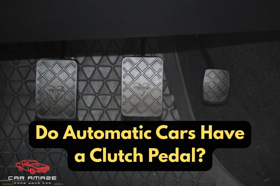 Do automatic cars have a clutch pedal showing automatic car interior without clutch pedal