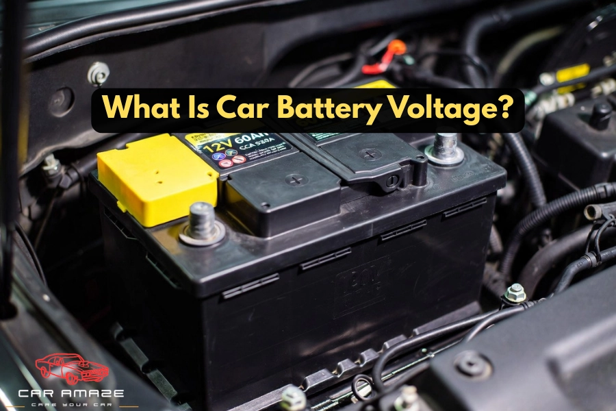 what is car battery voltage simple explanation showing battery power flow and electrical pressure concept in vehicle system
