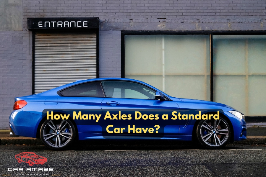 How Many Axles Does a Standard Car Have? Most standard passenger cars have 2 axles — one front axle and one rear axle connecting each pair of wheels