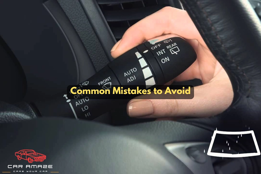 Common washer fluid mistakes to avoid, including using the wrong fluid, overfilling, and ignoring warning lights.