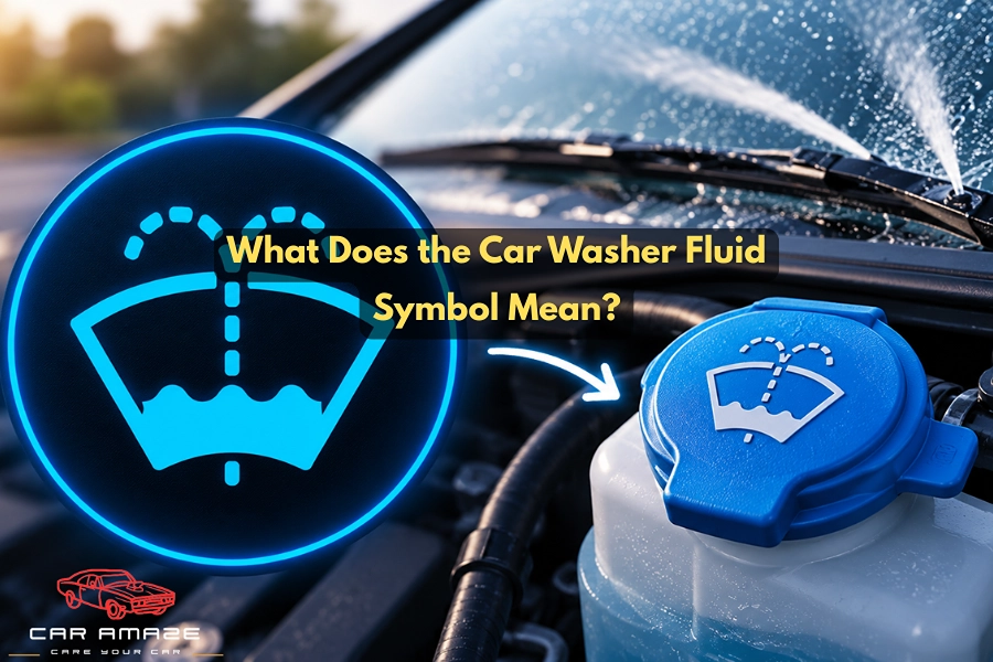 What does the car washer fluid symbol mean? Learn what the warning indicates and when you should refill washer fluid.